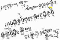 Фиксатор шестерни КПП Mercedes 673 262 00 40 Mercedes-Benz