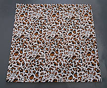 Наволочка бязь 50х50, принт: Леопард