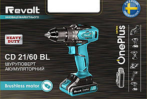 Акумуляторний шуруповерт Revolt CD 21/60 BL (Ударний), фото 3