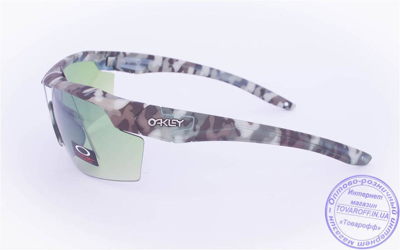 Оптом тактичні брендові окуляри-маска Oakley - Хакі - 7931, фото 4