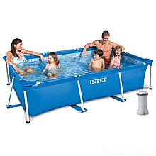 Каркасний басейн Intex 28271 - 3, 260 х 160 65 см (2 006 л/ч, тент, підстилка)