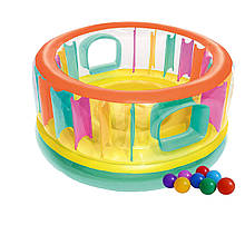 Надувна батут Bestway 52262-1 «Bounce Jam Bouncer», 180 х 86 см, з кульками 10 шт