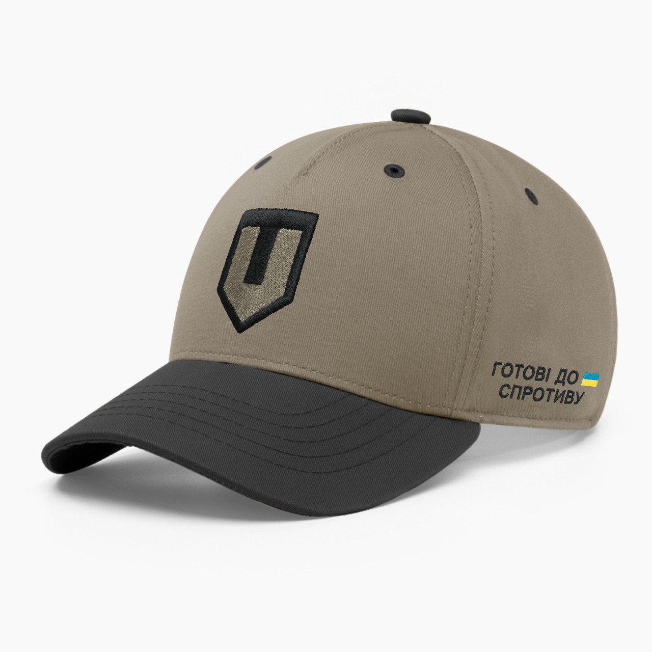 Кепка бейсболка INAL ТрО Територіальна оборона S / 53-54 Бежевий/ Чорний 221053, фото 1