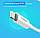 Кабель Ugeen US155 USB-Lightning MFI 1м Nickel Plated White (20728), фото 3