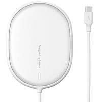 БЗП Baseus Light Magnetic Wireless Charger(suit for IP12 with Type-C cable 1.5m) White (WXQJ-02)