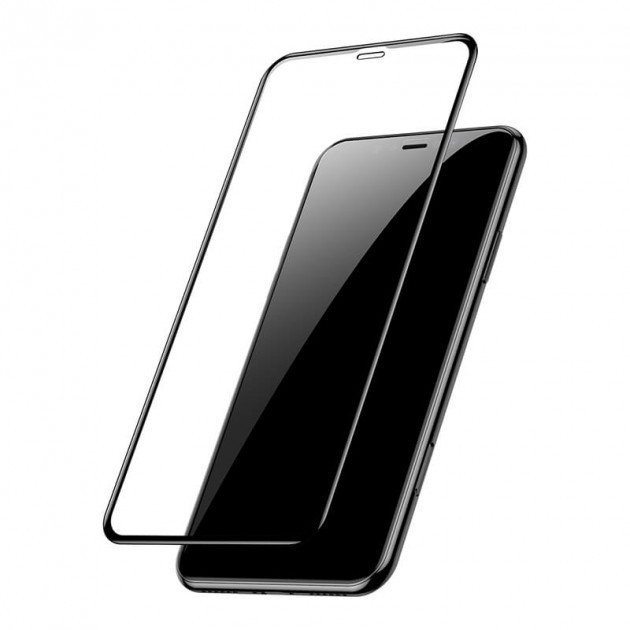 Захисне скло  Baseus Curved-screen For iP 12/12 Pro 6.1inch 2020(2pcs) Black (SGAPIPH61P-PE01)