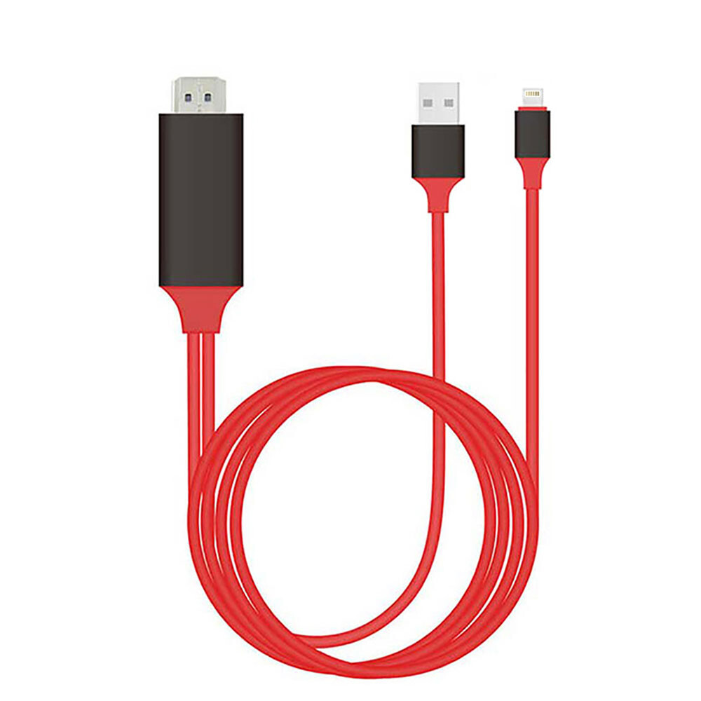 Кабель XO GB006  Lighting to HDMI+USB 2K 60HZ Audio Cable 2M