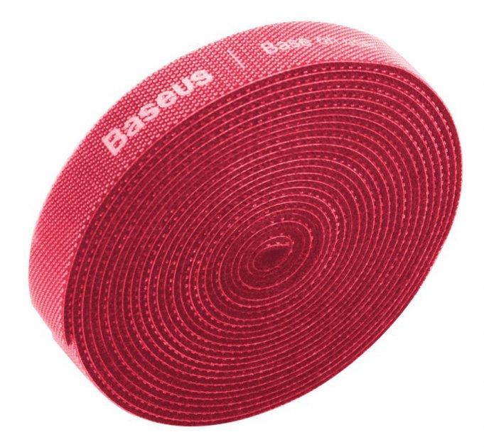 Кабельний органайзер  Baseus Colourful Circle Velcro strap 3m Red (ACMGT-F09)