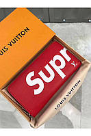 Кошелек клатч Supreme Louis Vuitton красный код 340 продаж продаж