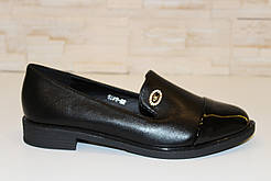 Туфлі жіночі чорні на маленькому каблучку Т807 продаж продаж