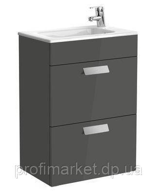 Тумба з умивальником Roca Debba 50 сірий антрацит, фото 1