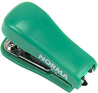 Степлер "Norma" №10/4 8арк 27мм №4051 міні, зелений+антистеплер(12)