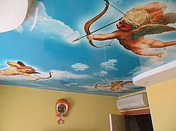 Натяжна стеля "небо"