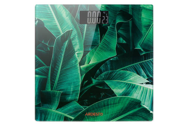 Ваги підлогові Ardesto SСB-965-LEAVES 30х30 см зелені ID 3958581, фото 1