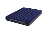 Надувний велюровий матрац Intex 137*25*191 см" Надувний матрац | Надувний матрац Інтенекс 64758 полуторний, фото 2