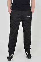 Розміри: M, L. Утеплені чоловічі штани з плащовки тканини з флісовою підкладкою - чорні, фото 2