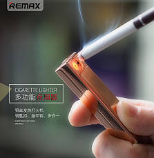 Запальничка Remax Smoking (золотий), фото 3