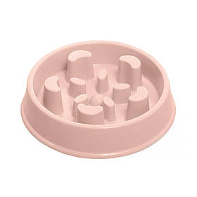 Миска для собак і котів для повільної їжі Taotaopets 139903 Рожевий