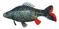 HI MERA СЪЕДОБНАЯ ПРИМАНКА "CRUCIAN - КАРАСЬ" 8 см 11гр color BLUE GILL FLASH GLOW BLACK MIX (45) /уп. 2шт/