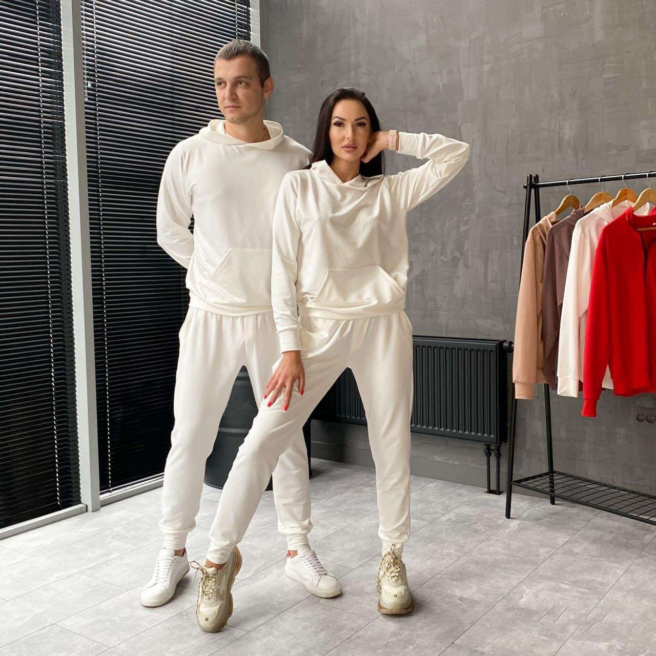 Парные спортивные костюмы белые Shop | Спортивные парные костюмы весенние осенние