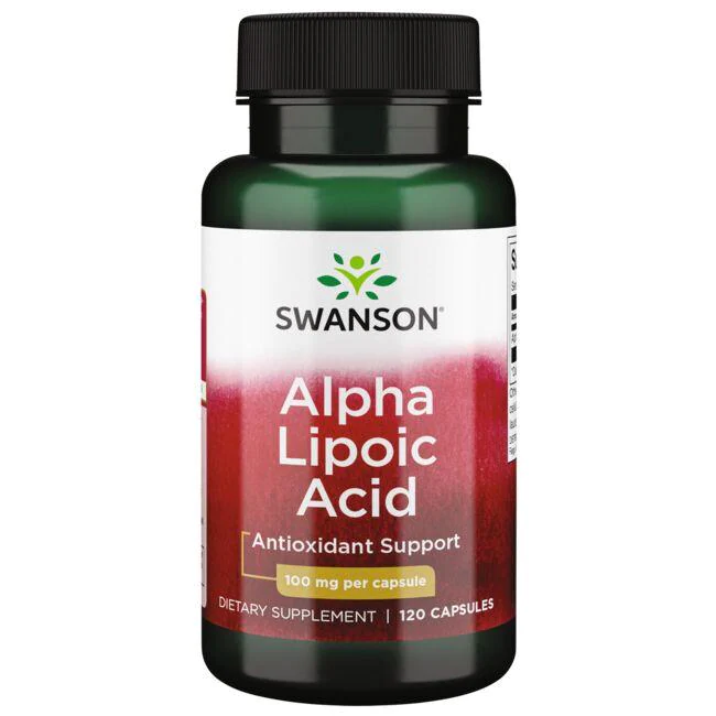 Альфа-ліпоєва кислота / Alpha Lipoic Acid 100 mg 120 Caps Swanson USA