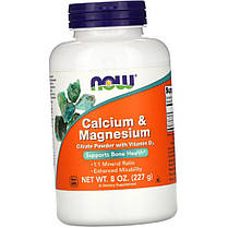 Кальцій магній NOW Calcium Magnesium 227 г, фото 3