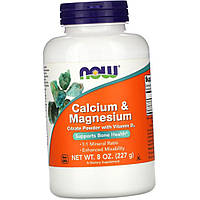 Кальций магний в порошке NOW Calcium Magnesium 227 г