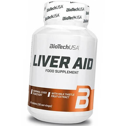 Для печінки BioTech Liver Aid 60 таб, фото 2