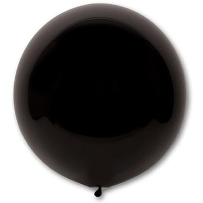 Кулька 24"/60, пастель чорний латекс однотонний ТМ "Balonevi" УП шт.