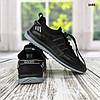 Підліткові кросівки для хлопчика демісезонні чорні еко шкіра Dago Style, фото 6