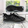 Підліткові кросівки для хлопчика демісезонні чорні еко шкіра Dago Style, фото 7