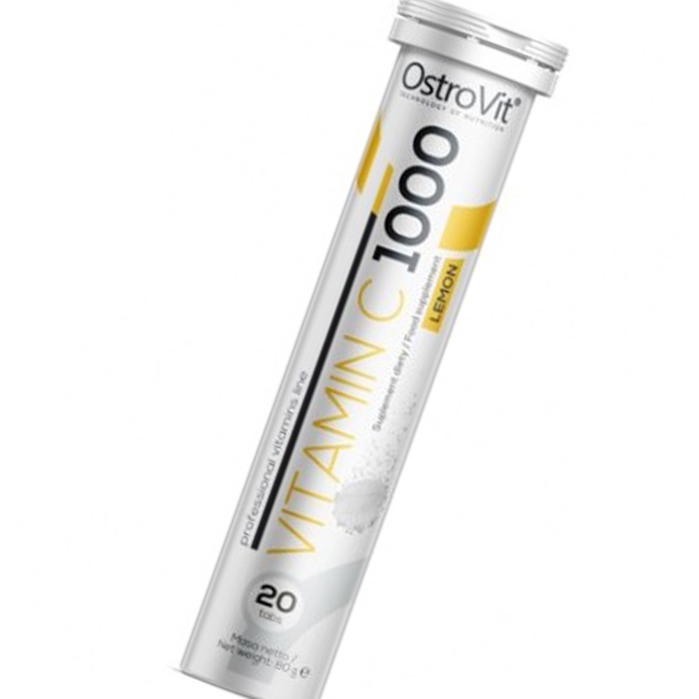 Вітамін С OstroVit Vitamin C 1000 20 таблеток лимон