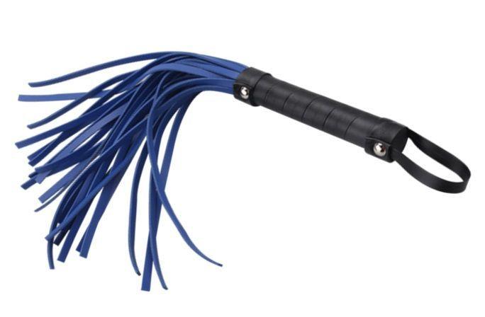 Флогер BDSM для рольових ігор NEW PU Whip, Blue, фото 1