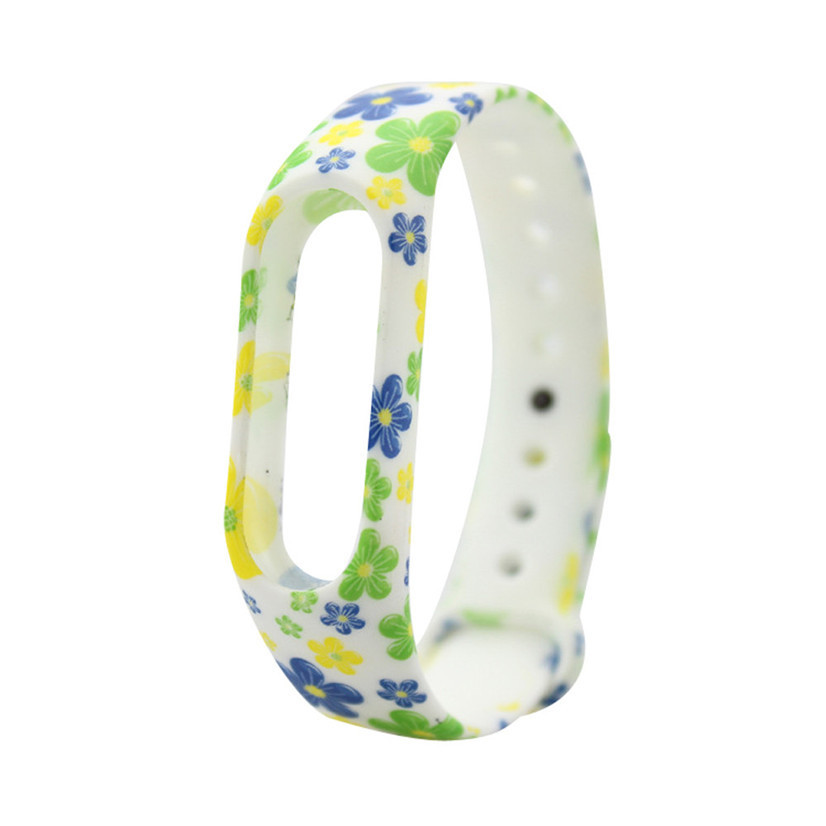 Силіконовий ремінець Primo для фітнес-браслета Xiaomi Mi Band 2 - Flowers, фото 1