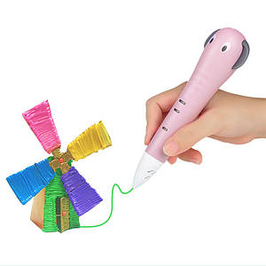 3D-ручка Kaiyiyuan P65 Pink Elephant з трафаретами з USB EN низькотемпературна