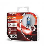 Автомобильные лампы OSRAM 12V H4 60/55W +150% Night Breaker LASER NG (64193 NL-ВОХ)