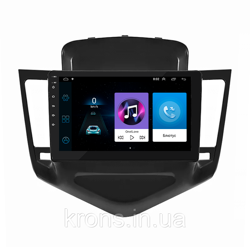 Штатная магнитола Lesko для Chevrolet Cruze I 2008-2012 экран 9" 1/16Gb/ Wi-Fi Optima GPS Android Европейка