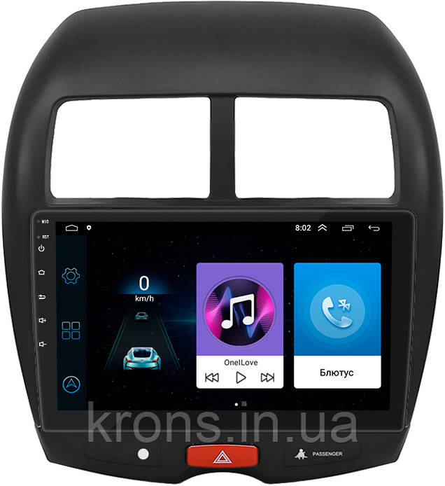 Штатная магнитола Lesko для Citroen C4 Aircross 2012-2017 экран 10" 1/16Gb/ Wi-Fi GPS Optima на Андроид