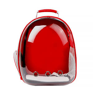Рюкзак-переноска для кішок Taotaopets 253304 Panoramic Red 35*25*42 cm з ілюмінатором
