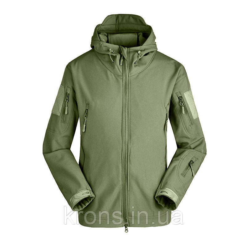Тактична куртка Soft Shell Lesko A001 Green L спецформа військова, фото 1