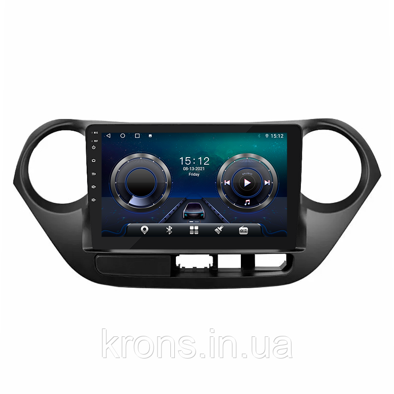 Штатная магнитола Lesko для авто Hyundai i10 (2007-2019 г.) 9" 4+32 4G+CarPlay Wi-Fi GPS Premium Android