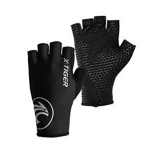 Перчатки велосипедні X-Tiger XM-DPST-17501 Black White 2XL спортивні без пальців велоперчатки
