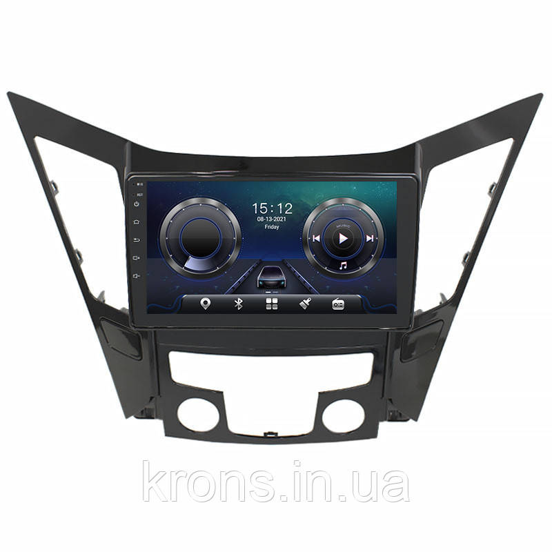 Штатная магнитола Lesko для Hyundai Sonata VI (YF) 2009-2014 экран 9" 4/32Gb/ 4G/ Wi-Fi/ CarPlay Premium GPS