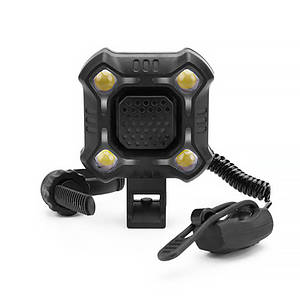 Дзвінок електронний West Biking YP0701210 Чорний з підсвічуванням