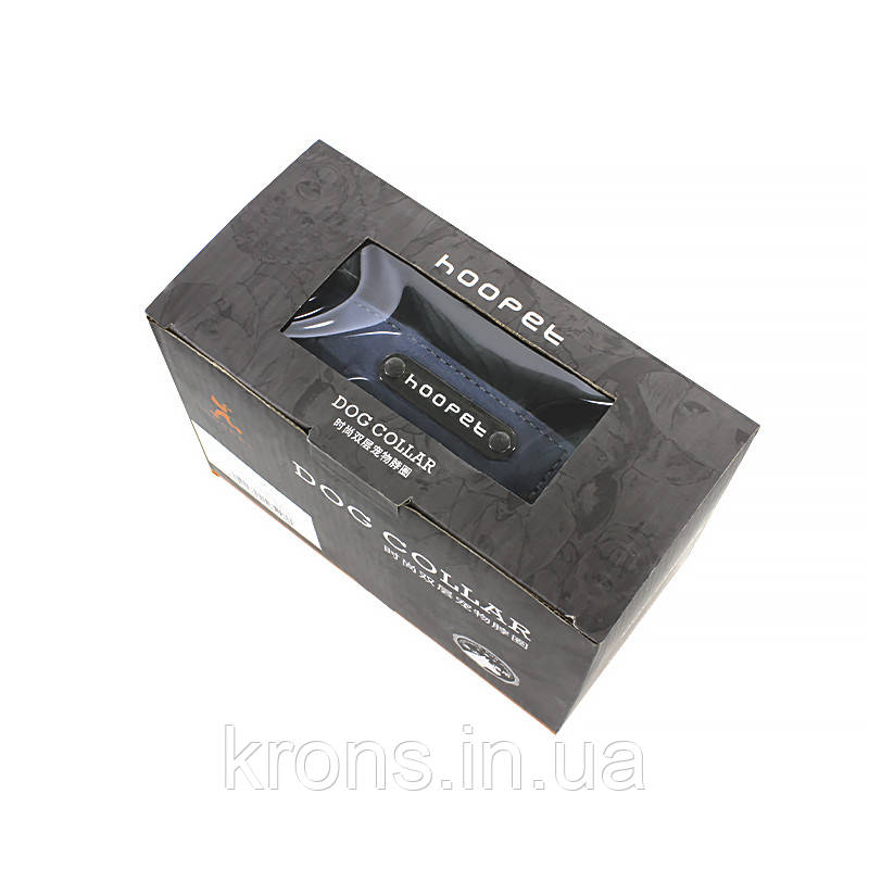 Кошійник для собак Hopet W033 Blue M двошаровий, фото 1