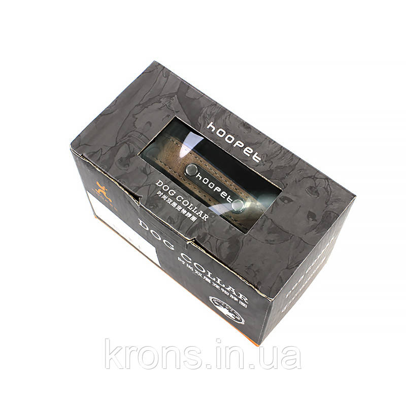 Кошійник для собак Hopet W033 Coffee M двошаровий, фото 1