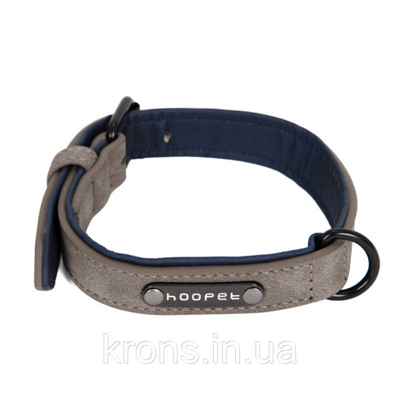 Кошійник для собак Hopet W033 Grey S двошаровий, фото 1