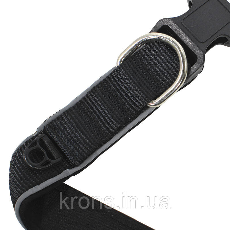 Ошийник для собак Taotaopets 181-2019 S Black двошаровий, фото 1