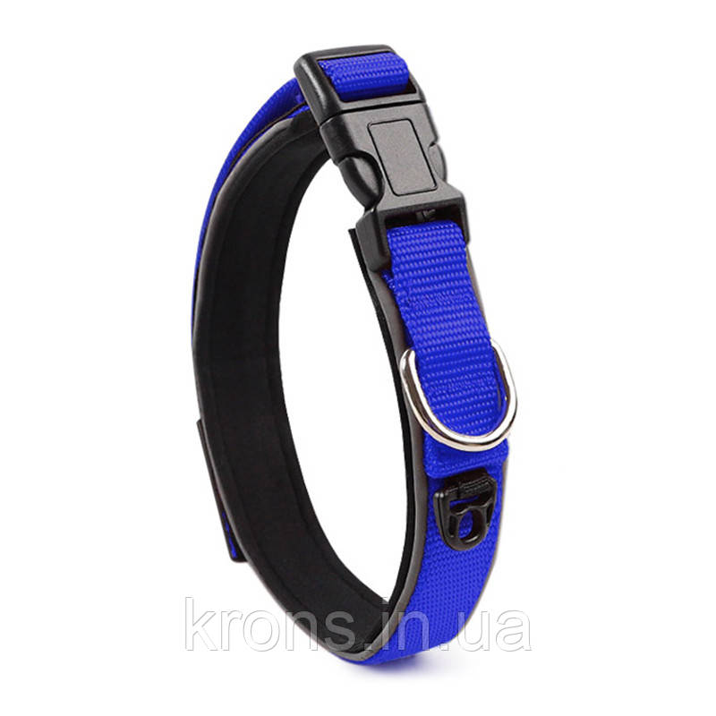 Ошийник для собак Taotaopets 181-2019 L blue двошаровий, фото 1