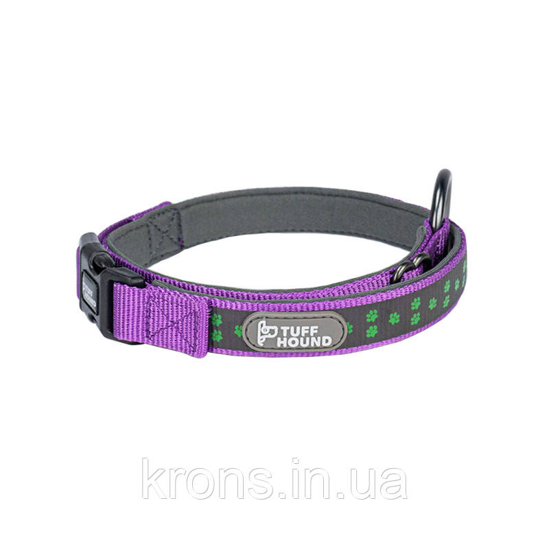 Світлий нашийник для собак TUF HOUND 1537 Purple XS з утями, фото 1